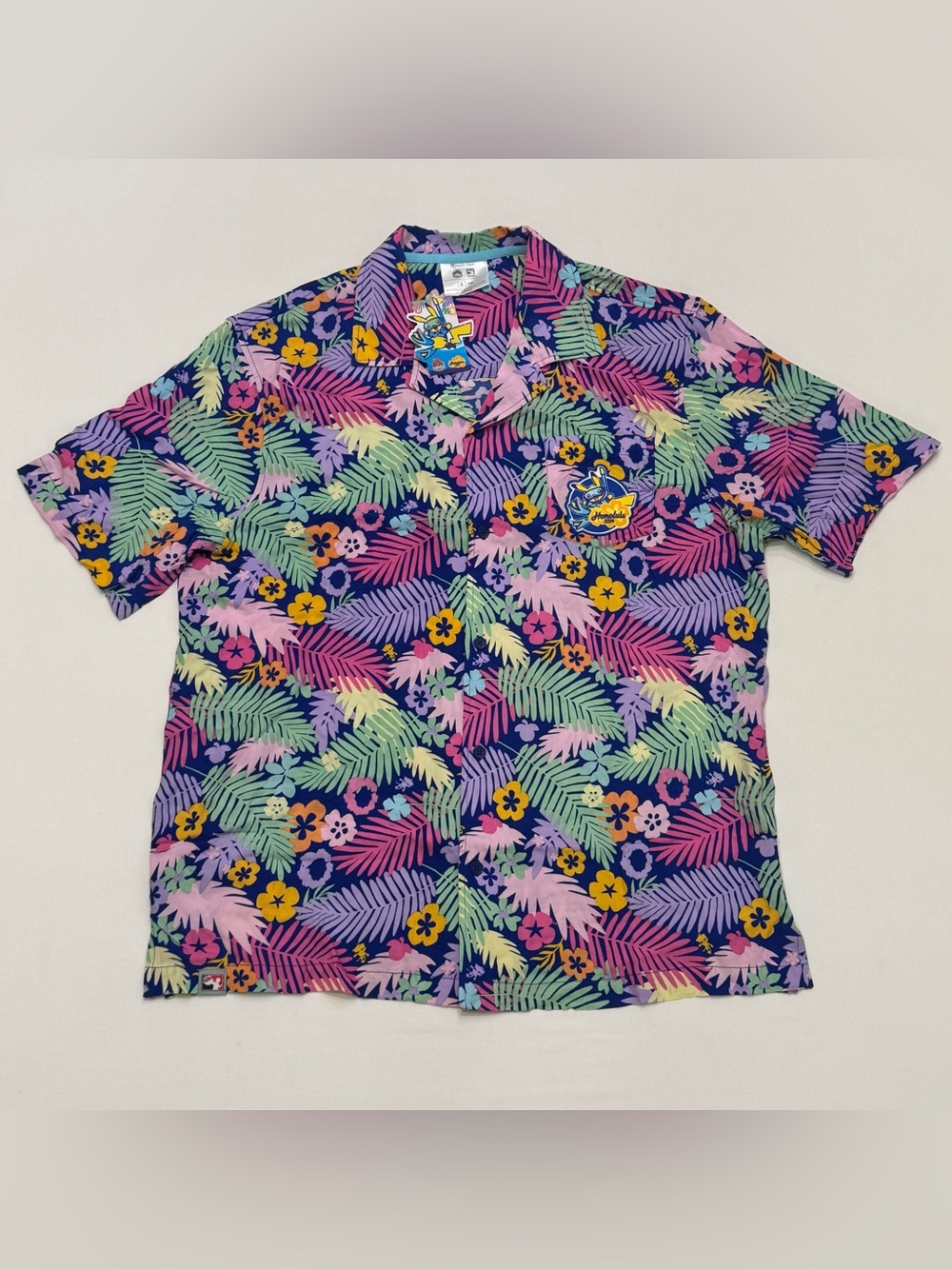 Bran New With Tags 2024 Pokémon World Championships Honolulu Hawaiian Shirt Sz L